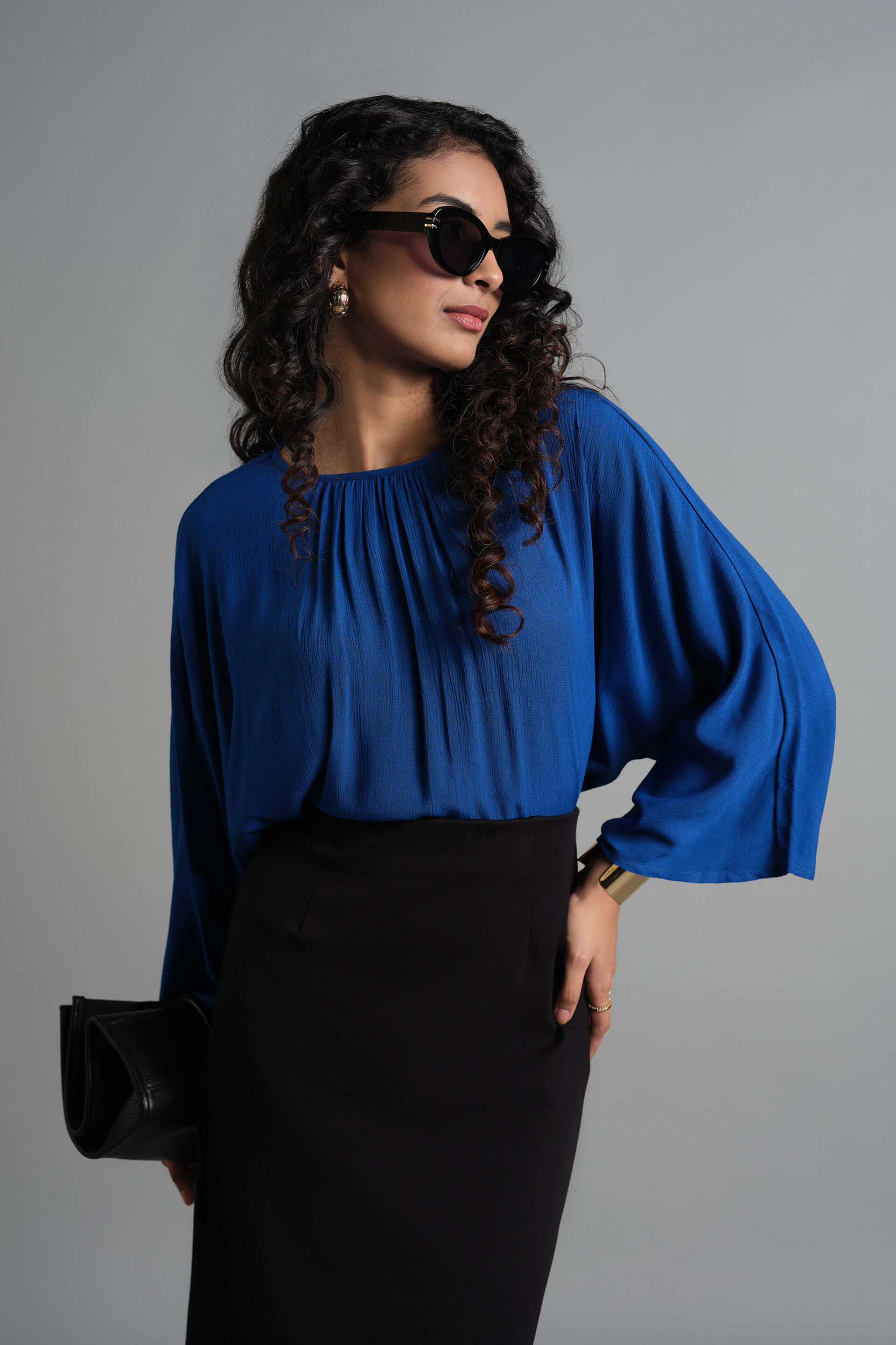 Blue Blaze Top, Dark Blue, image 1